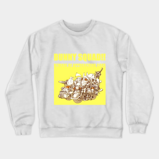 Bunny Squad Crewneck Sweatshirt by Pan_Ren_Wei